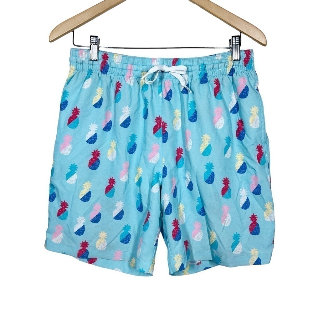 Chubbies Mens Multicolor Pineapple Printed Swim Shorts 7” Inseam Size Medium